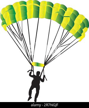 parachutiste - vecteur Illustration de Vecteur