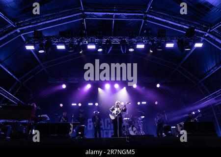 Black Deer Festival, Kent, Royaume-Uni - 16th juin. Titre Nathaniel Rateliff se produit sur la scène principale du Black Deer Festival Banque D'Images