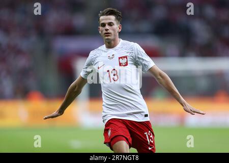 Jakub Kaminski de Pologne pendant le match international de football amical entre la Pologne et l'Allemagne sur 16 juin 2023 au PGE Narodowy à Varsovie, Pologne Banque D'Images