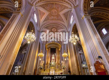 Mexique, Morelia, destination touristique populaire cathédrale de Morelia sur la Plaza de Armas dans le centre historique. Banque D'Images