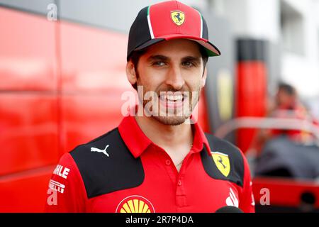 GIOVINAZZI Antonio (ita), pilote de réserve et d'essai de la Scuderia Ferrari SF-23, portrait au cours du Grand Prix Pirelli de Formule 1 du Canada, 8th tour du Championnat du monde de Formule 1 2023 de 16 juin à 18, 2023 sur le circuit Gilles Villeneuve, à Montréal, Canada - photo DPPI crédit: DPPI Media/Alamy Live News Banque D'Images