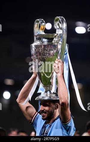 Istanbul, Turquie. 11 juin 2021. Lors de la cérémonie de remise des prix qui a suivi le match de football final de la Ligue des champions de l'UEFA entre le Manchester City FC et le FC Internazionale. Credit: Nicolò Campo/Alay Live News Banque D'Images