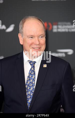 Monaco, Monaco. 17th juin 2023. Le Prince Albert II de Monaco, lors du Festival de télévision de Monte Carlo 62nd sur 16 juin 2023 à Monte-Carlo, Monaco.Picture & copyright © Thierry CARPICO/ATP images (CARPICO Thierry/ATP/SPP) Credit: SPP Sport Press photo. /Alamy Live News Banque D'Images