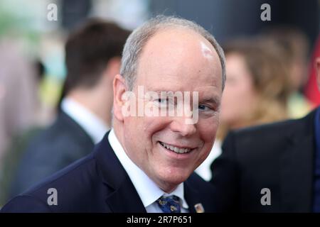 Monaco, Monaco. 17th juin 2023. Le Prince Albert II de Monaco, lors du Festival de télévision de Monte Carlo 62nd sur 16 juin 2023 à Monte-Carlo, Monaco.Picture & copyright © Thierry CARPICO/ATP images (CARPICO Thierry/ATP/SPP) Credit: SPP Sport Press photo. /Alamy Live News Banque D'Images