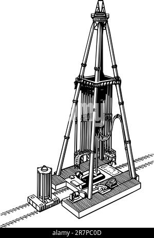 Pyrheliomètre isolé sur blanc Illustration de Vecteur