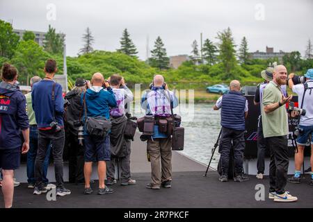 PHOTOGRAPHE EN ATTENTE DE PILOTES en day2, vendredi, de LA FORMULE 1 GRAND PRIX PIRELLI DU CANADA 2023 - du 15th au 18th juin 2023 à Montréal, Quebe Banque D'Images