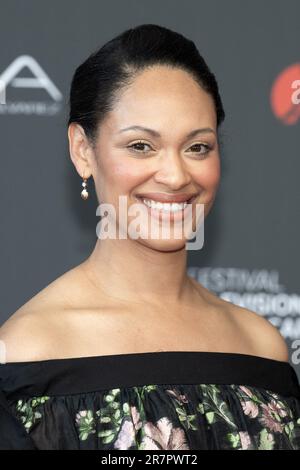 Checy, France. 17th juin 2023. Cynthia Addai-Robinson assiste au tapis rouge d'ouverture lors du Festival de télévision de Monte Carlo 62nd sur 16 juin 2023 à Monte-Carlo, Monaco. Photo de David Niviere/ABACAPRESS.COM crédit: Abaca Press/Alay Live News Banque D'Images