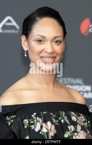 Checy, France. 17th juin 2023. Cynthia Addai-Robinson assiste au tapis rouge d'ouverture lors du Festival de télévision de Monte Carlo 62nd sur 16 juin 2023 à Monte-Carlo, Monaco. Photo de David Niviere/ABACAPRESS.COM crédit: Abaca Press/Alay Live News Banque D'Images