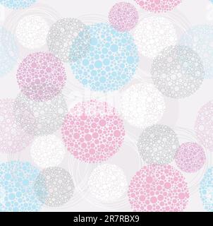 Cute Abstract background seamless polka dot pattern. Illustration de Vecteur