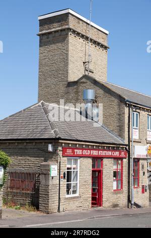 Old Fire Station café, Elland, West Yorkshire Banque D'Images