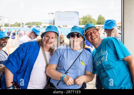Werchter, Belgique. 17th juin 2023. Les gens assistent au festival d'une journée 'Werchter Boutique' à Werchter, le samedi 17 juin 2023. BELGA PHOTO JAMES ARTHUR GEKIERE crédit: Belga News Agency/Alay Live News Banque D'Images