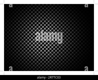 Texture metal vecteur / pattern avec trous et place pour le contenu Illustration de Vecteur