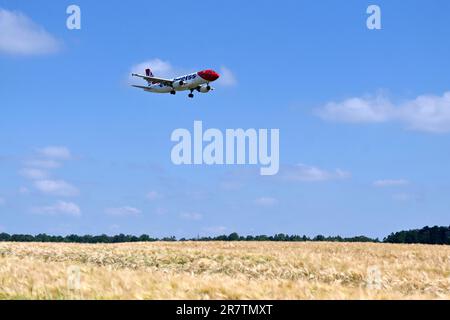 Avion Edelweiss Air, Airbus A320-200, HB-IHY Banque D'Images