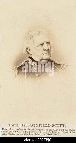 Général Winfield Scott 10 juin 1862 Banque D'Images