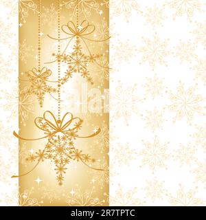 Résumé motif transparent flocon de Noël élégance Illustration de Vecteur