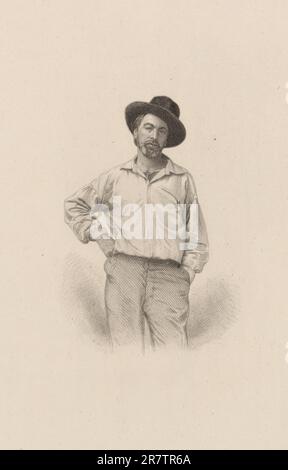 Walt Whitman c. 1854-1855 Banque D'Images