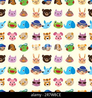 motif animal sans couture Illustration de Vecteur