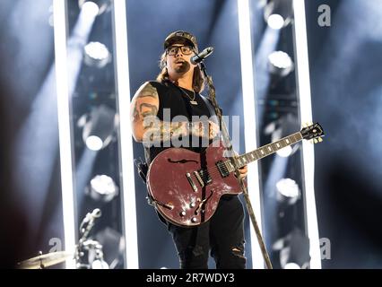 HARDY se produit au cours du jour 2 du festival CMA au stade Nissan, jeudi, 9 juin 2023, à Nashville, Tennessee. (Photo : Amiee Stubbs/imageSPACE) Banque D'Images