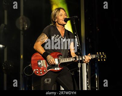 Keith Urban se produit au cours du 2 e jour du festival CMA au stade Nissan, jeudi, à 9 juin 2023, à Nashville, Tennessee. (Photo par: Amiee Stubbs/images Banque D'Images