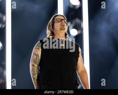 HARDY se produit au cours du jour 2 du festival CMA au stade Nissan, jeudi, 9 juin 2023, à Nashville, Tennessee. (Photo : Amiee Stubbs/imageSPACE) Banque D'Images