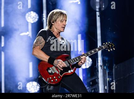 Keith Urban se produit au cours du 2 e jour du festival CMA au stade Nissan, jeudi, à 9 juin 2023, à Nashville, Tennessee. (Photo par: Amiee Stubbs/images Banque D'Images