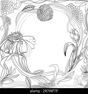 Vintage floral background Illustration de Vecteur