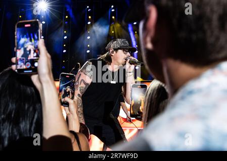 HARDY se produit au cours du jour 2 du festival CMA au stade Nissan, jeudi, 9 juin 2023, à Nashville, Tennessee. (Photo : Amiee Stubbs/imageSPACE) Banque D'Images