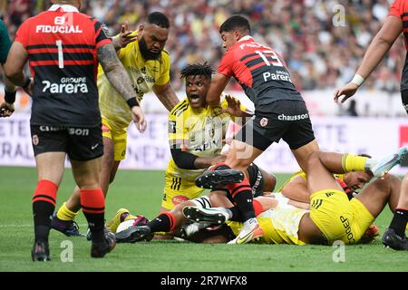 Saint Denis, France. 17th juin 2023. Julien Mattia/le Pictorium - Top 14 des finales de rugby entre le Stade Toulousain et le Stade Rocelais - 17/6/2023 - France/Seine Saint Denis/Saint-Denis - Jonathan Danty lors de la finale du Top 14 entre le Stade Toulousain et le Stade Rocelais, au Stade de France, a Paris le 17 juin 2023. Credit: LE PICTORIUM / Alamy Live News Banque D'Images