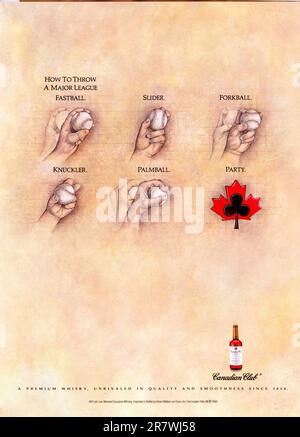 Publicité du numéro de mai 1991 du magazine vintage « Playboy », États-Unis Banque D'Images