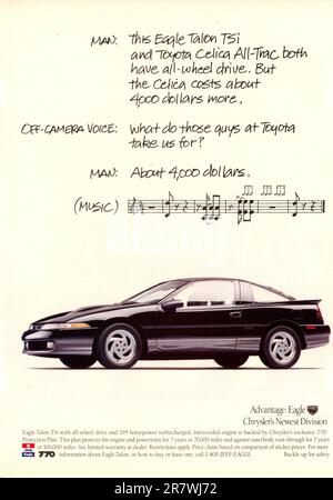 Publicité du numéro de mai 1991 du magazine vintage « Playboy », États-Unis Banque D'Images