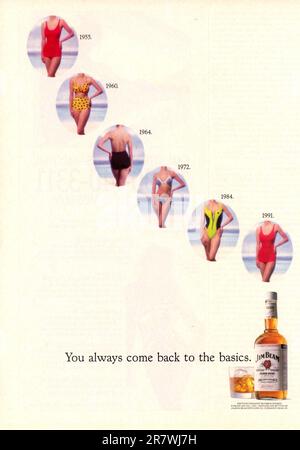 Publicité du numéro de mai 1991 du magazine vintage « Playboy », États-Unis Banque D'Images