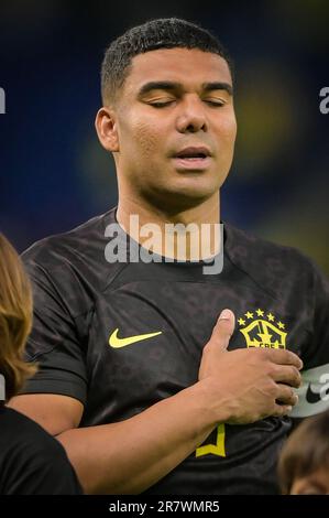 Barcelone, Espagne. 17th juin 2023. Casemiro (Brésil) lors d'un match international fradly entre le Brésil et la Guinée au stade Stage Front, à Barcelone, Espagne sur 17 juin 2023. (Photo/Felipe Mondino) crédit: Agence de photo indépendante/Alamy Live News Banque D'Images