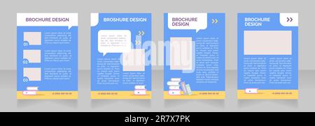 Promotion de l'école d'été brochure vierge conception de disposition Illustration de Vecteur
