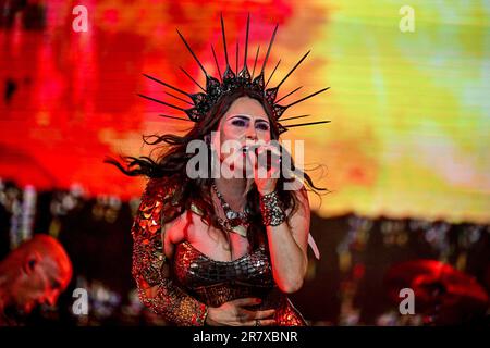 Clisson, France. 17th juin 2023. Sous la tentation de jouer en direct sur scène pendant le festival Hellfest en plein air à Clisson, France sur 17 juin 2023. Photo de Julien Reynaud/APS-Medias/ABACAPRESS.COM crédit: Abaca Press/Alay Live News Banque D'Images