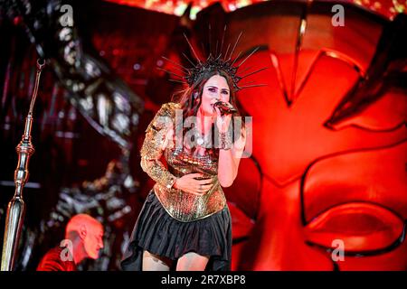 Clisson, France. 17th juin 2023. Sous la tentation de jouer en direct sur scène pendant le festival Hellfest en plein air à Clisson, France sur 17 juin 2023. Photo de Julien Reynaud/APS-Medias/ABACAPRESS.COM crédit: Abaca Press/Alay Live News Banque D'Images