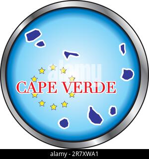 Vector Illustration pour Cap Vert, bouton rond. Illustration de Vecteur