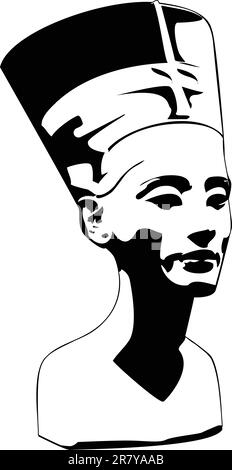 Vector chef de Nefertiti Illustration de Vecteur