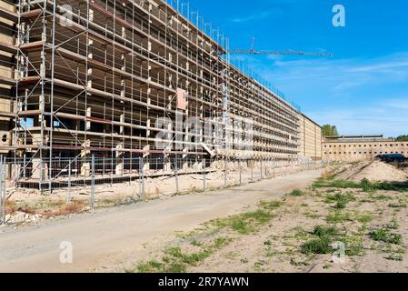 Site de construction de l'ancienne station balnéaire nationale socialiste allemande de Reich Plora, sur l'île de Ruegen Banque D'Images