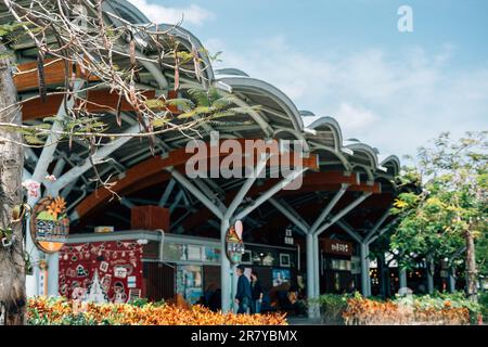 Taitung, Taïwan - 15 mars 2023 : Gare de Taitung Banque D'Images