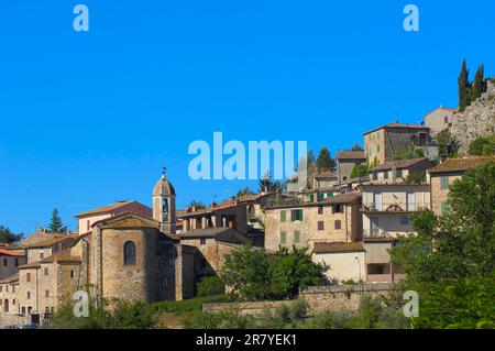 Castiglione d'Orcia, Val d'Orcia, Vallée d'Orcia, site classé au patrimoine mondial de l'UNESCO, Paysage de Toscane, province de Sienne, Toscane, Italie Banque D'Images