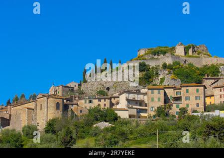 Castiglione d'Orcia, Val d'Orcia, Vallée d'Orcia, site classé au patrimoine mondial de l'UNESCO, Paysage de Toscane, province de Sienne, Toscane, Italie Banque D'Images