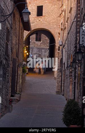 Gubbio, vieille ville, Ombrie, Italie Banque D'Images