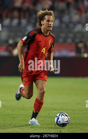 Bruxelles, Belgique. 17th juin 2023. Wout Faes de Belgique lors de l'UEFA Euro 2024, qualifications européennes, Groupe F, match de football entre la Belgique et l'Autriche sur 17 juin 2023 au Stade du Roi Baudouin à Bruxelles, Belgique - photo Jean Catuffe/DPPI crédit: DPPI Media/Alay Live News Banque D'Images