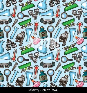 motif science sans coutures Illustration de Vecteur