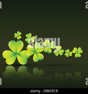 Vert élégant St Patrick's day vector illustration Illustration de Vecteur