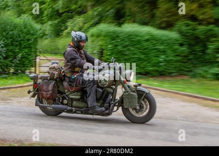 1942 Vintage Harley Davidson Modèle WLC Militaire 42moto à Bicester ...