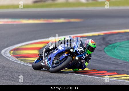 07 CANEPA Niccolo (ITA), FRITZ Marvin (GER), HANIKA Karel (CZE), MULHAUSER Robin (SUI), YAMAHA YZF - R1, YART YAMAHA (AUT), Formule CEE, action pendant les 2023 24 heures de Spa-Franchamps, 2nd ronde de FIM Endurance, Championnat du monde de la 16 juin / DPL, 18, de la Belgique Banque D'Images