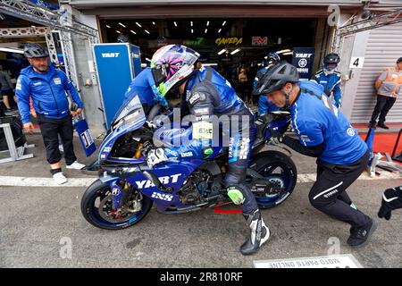 Spa Francorchamps, Belgique. 11th juin 2023. 07 CANEPA Niccolo (ITA), FRITZ Marvin (GER), HANIKA Karel (CZE), MULHAUSER Robin (SUI), YAMAHA YZF - R1, YART YAMAHA (AUT), Formule CEE, action pendant les 2023 24 heures de Spa-Franchamps, 2nd ronde de FIM Endurance, Championnat du monde 16 juin de 18, Alexandre Guillaut au crédit - - DPL DPPI Media/Alamy Live News Banque D'Images