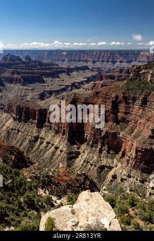 Une vue aérienne à couper le souffle du pittoresque Grand Canyon en Arizona, aux États-Unis Banque D'Images