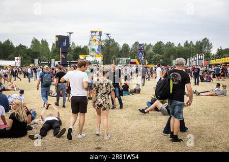 Werchter, Belgique. 18th juin 2023. L'illustration montre le festival de musique d'une journée 'Werchter Classic' à Werchter, le dimanche 18 juin 2023. BELGA PHOTO JAMES ARTHUR GEKIERE crédit: Belga News Agency/Alay Live News Banque D'Images